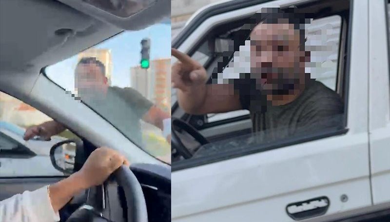 trafikte tartistigi kadinlarinaracina saldirdi UFFDxSNN